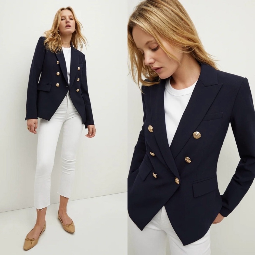 Veronica Beard Miller Dickey Jacket in Navy Size 0 NWT